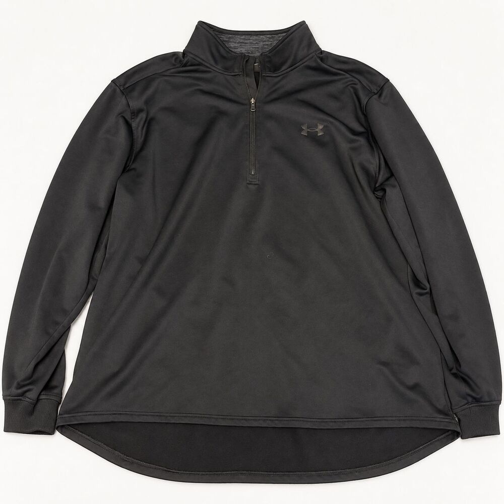 Under Armour ColdGear Loose Quarter Zip Pullover XXL Black 100% Polyester